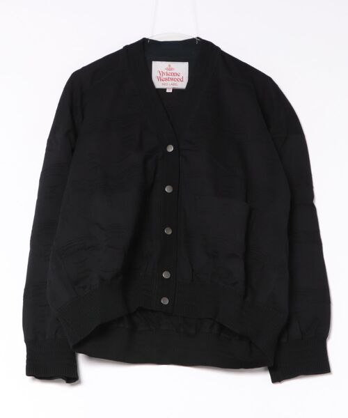 Vivienne Westwood(ヴィヴィアンウエストウッド)の「ORB CHAIN REPEAT PILLOW CARDIGAN(その他アウター・レディース・グレー/ブラック・FREE)」の2枚目の写真