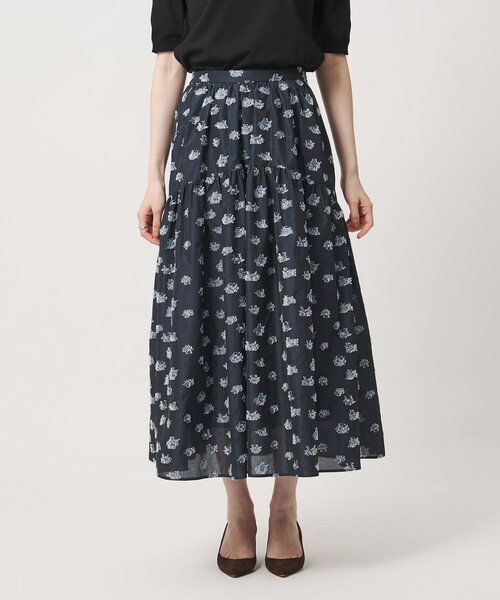 UNITED ARROWS（ユナイテッドアローズ）の「ブーケ カットジャガード スカート（スカート・レディース・ブラック/ネイビー・38/36）」の8枚目の写真