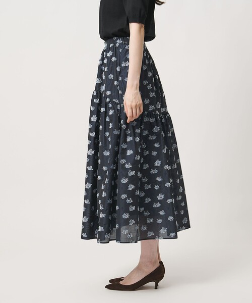UNITED ARROWS（ユナイテッドアローズ）の「ブーケ カットジャガード スカート（スカート・レディース・ブラック/ネイビー・38/36）」の9枚目の写真