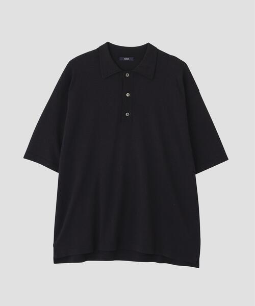YLEVE(イレーヴ)の「YLEVE / WASHI COTTON PAPER KNIT POLO(ポロシャツ・メンズ・レッド系その他4/カーキ/ブラック・4)」の5枚目の写真