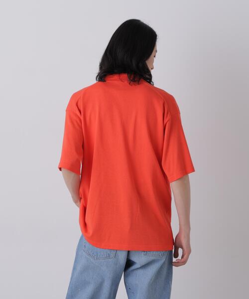 YLEVE(イレーヴ)の「YLEVE / WASHI COTTON PAPER KNIT POLO(ポロシャツ・メンズ・レッド系その他4/カーキ/ブラック・4)」の9枚目の写真