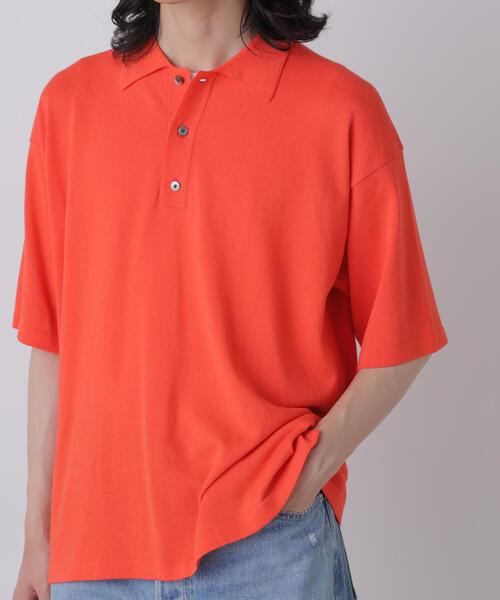YLEVE(イレーヴ)の「YLEVE / WASHI COTTON PAPER KNIT POLO(ポロシャツ・メンズ・レッド系その他4/カーキ/ブラック・4)」の10枚目の写真