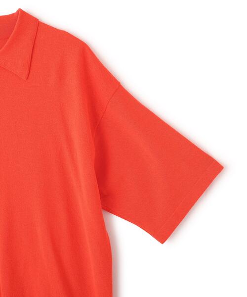 YLEVE(イレーヴ)の「YLEVE / WASHI COTTON PAPER KNIT POLO(ポロシャツ・メンズ・レッド系その他4/カーキ/ブラック・4)」の13枚目の写真