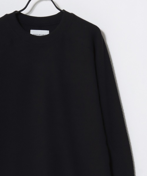 HOUSTON（ヒューストン）の「HOUSTON/ヒューストン Heavy Thermal Crew Tee/ヘビーサーマル ワッフル 無地 クルーネック 長袖Tシャツ/ロングスリーブTシャツ/ロンT/レディース メンズ（Tシャツ/カットソー・メンズ・ネイビー/ブラック/オフホワイト/グレー・M/L/XL）」の6枚目の写真