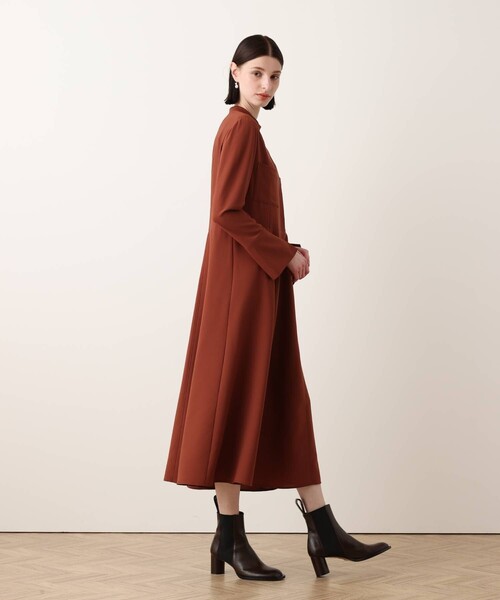 allureville(アルアバイル)の「アシンメトリーボウタイワンピース(ワンピース・レディース・ブラウン・2/1)」の15枚目の写真
