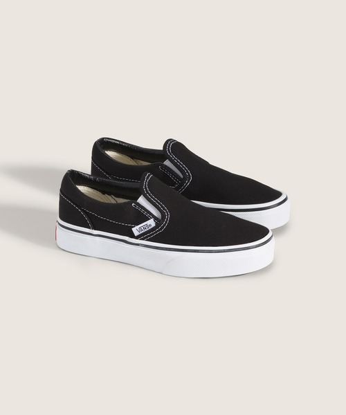 VANS(バンズ)の「キッズ クラシック スリッポン / K CLASSIC SLIP-ON VN000ZBU6BT1(スリッポン・キッズ・ブラック・1/2/3/11/12/13)」の2枚目の写真