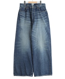 GOLD（ゴールド）の「GOLD / ゴールド：RECYCLED SUVIN COTTON YARN 11.5oz DENIM 5POCKET BAGGY PANTS VINTAGE WASHED：26A-GL42622H[MUS]（デニムパンツ）」