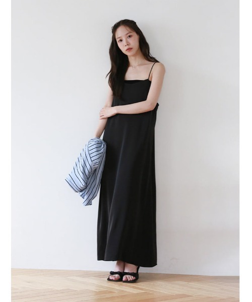 fifth(フィフス)の「マットサテンキャミマキシワンピース(ワンピース・レディース・ブラック/グレー/テラコッタ・M)」の9枚目の写真