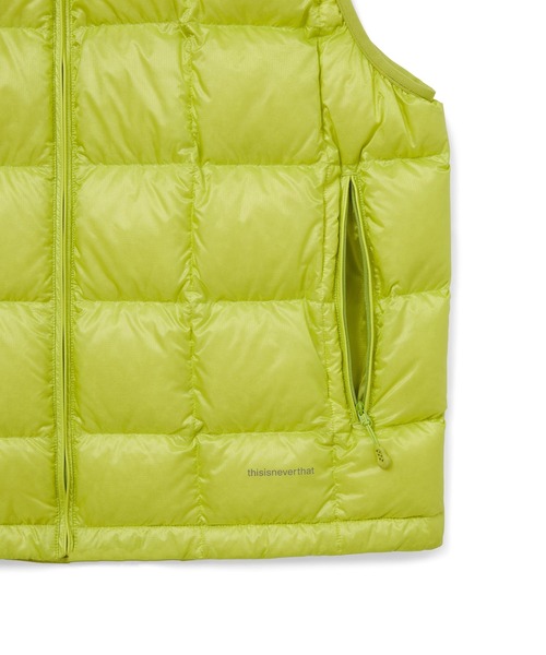 thisisneverthat(ディスイズネバーザット)の「PERTEX Vik LT Down Vest(ダウンベスト・メンズ・ブラック/ライム/グレー・S/L/XL/M)」の17枚目の写真