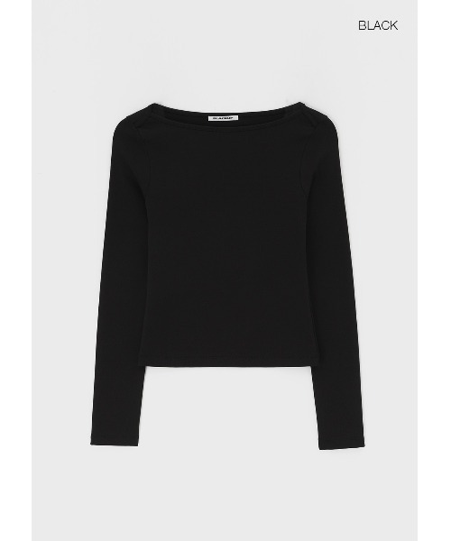 BLACKUP（ブラックアップ）の「[B-BASIC] テンションスタンダードボートネック長袖Tシャツ（Tシャツ/カットソー・レディース・グレー/ミント/ブラック/アイボリー・MEDIUM/SMALL/LARGE）」の10枚目の写真