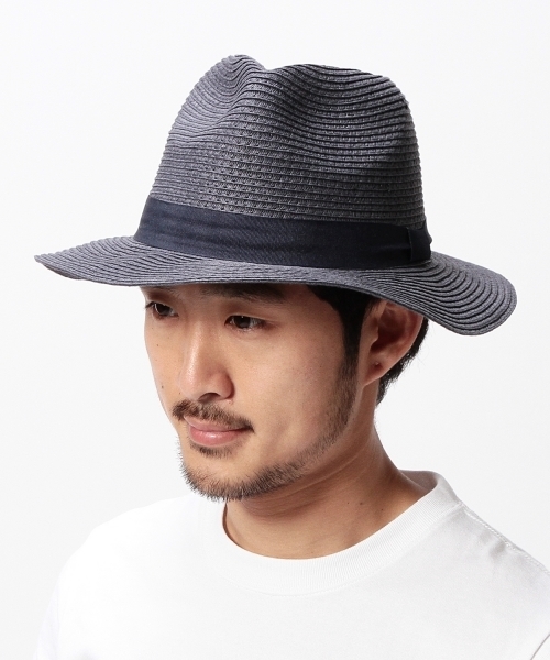 BEAMS（ビームス）の「BEAMS / ペーパーリボンハット（ハット・メンズ・ベージュ/ネイビー・ONE SIZE）」の3枚目の写真