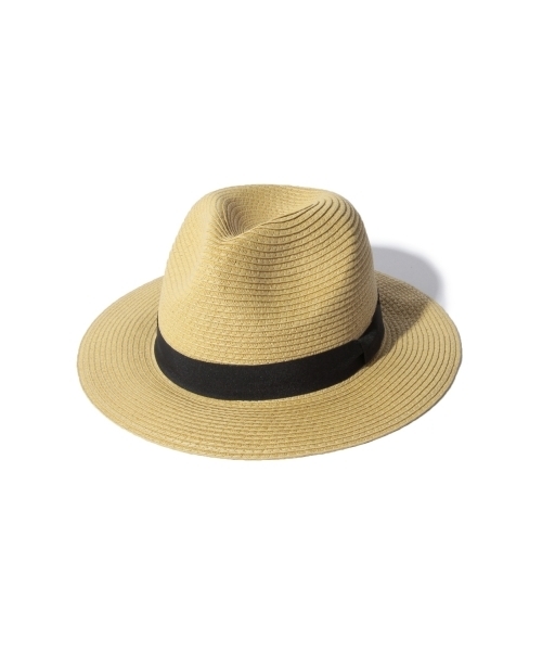 BEAMS（ビームス）の「BEAMS / ペーパーリボンハット（ハット・メンズ・ベージュ/ネイビー・ONE SIZE）」の4枚目の写真