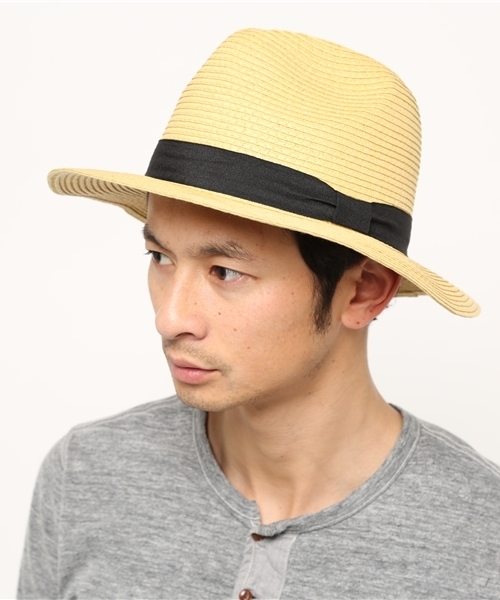 BEAMS（ビームス）の「BEAMS / ペーパーリボンハット（ハット・メンズ・ベージュ/ネイビー・ONE SIZE）」の7枚目の写真