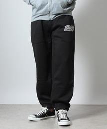 NYLAUS（ナイラス）の「【Nylaus】裏起毛 ワンポイントロゴ ワイドスウェットパンツ ロングパンツ ストレッチパンツ（スウェットパンツ）」