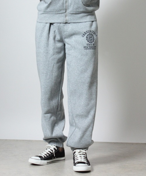 NYLAUS(ナイラス)の「【Nylaus】裏起毛 ワンポイントロゴ ワイドスウェットパンツ ロングパンツ ストレッチパンツ(スウェットパンツ・メンズ・チャコール/ネイビー/ブラック/杢グレー/グレー系その他/ブラック系その他・LL/L)」の3枚目の写真