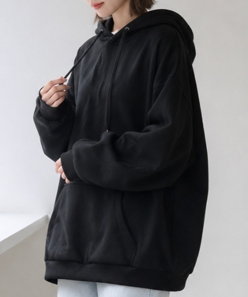 Mku Ekta（ムクエクタ）の「ビッグシルエットフーディー（パーカー・レディース・グレー/ホワイト/ブラック・M/L）」の3枚目の写真