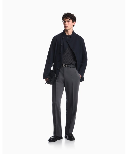 EMPORIO ARMANI（エンポリオアルマーニ）の「【エンポリオ アルマーニ】バージンウール パターンニット CAPSULE SIGNATURE（ニット/セーター・メンズ・ネイビー系/グリーン・X-LARGE/X-SMALL/LARGE/MEDIUM/SMALL）」の7枚目の写真