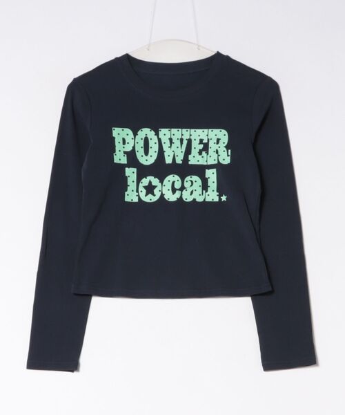 SPINNS(スピンズ)の「長袖カットソー/ドットロゴ/韓国ガーリー(Tシャツ/カットソー・レディース・ネイビー/オフホワイト/グレー・ONESIZE)」の5枚目の写真
