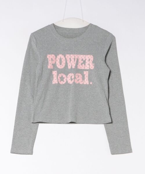 SPINNS(スピンズ)の「長袖カットソー/ドットロゴ/韓国ガーリー(Tシャツ/カットソー・レディース・ネイビー/オフホワイト/グレー・ONESIZE)」の6枚目の写真