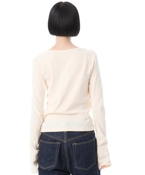FRUIT OF THE LOOM(フルーツオブザルーム)の「【FRUIT OF THE LOOM】 2カラーパック ヘンリーネック L/S Tee / /2枚組 (JUGLANS別注)(Tシャツ/カットソー・レディース・パープル/ブラウン/レッド・S/M/L)」の10枚目の写真