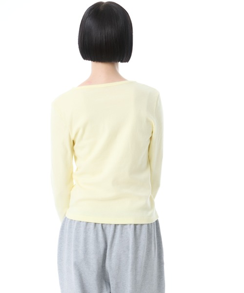 FRUIT OF THE LOOM(フルーツオブザルーム)の「【FRUIT OF THE LOOM】 2カラーパック ヘンリーネック L/S Tee / /2枚組 (JUGLANS別注)(Tシャツ/カットソー・レディース・パープル/ブラウン/レッド・S/M/L)」の20枚目の写真
