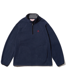 AECA（エイカ）の「AECA EVERLIGHT FLEECE PULLOVER HALF ZIP UP-NAVY（その他アウター）」