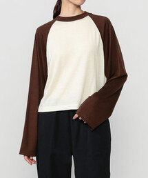 alvana（アルヴァナ）の「alvana |〈別注〉ウール天竺 ベースボールTシャツ WOMEN（Tシャツ/カットソー）」
