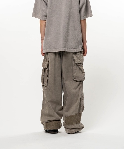 MIHARAYASUHIRO（ミハラヤスヒロ）の「【Maison MIHARAYASUHIRO / メゾンミハラヤスヒロ】REPAIR CARGO TROUSERS（カーゴパンツ・メンズ・ライトグレー・46/44）」の4枚目の写真