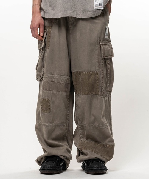 MIHARAYASUHIRO（ミハラヤスヒロ）の「【Maison MIHARAYASUHIRO / メゾンミハラヤスヒロ】REPAIR CARGO TROUSERS（カーゴパンツ・メンズ・ライトグレー・46/44）」の5枚目の写真