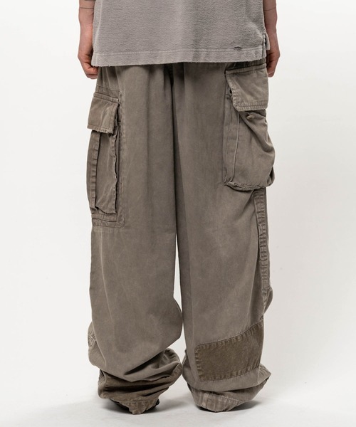 MIHARAYASUHIRO（ミハラヤスヒロ）の「【Maison MIHARAYASUHIRO / メゾンミハラヤスヒロ】REPAIR CARGO TROUSERS（カーゴパンツ・メンズ・ライトグレー・46/44）」の2枚目の写真