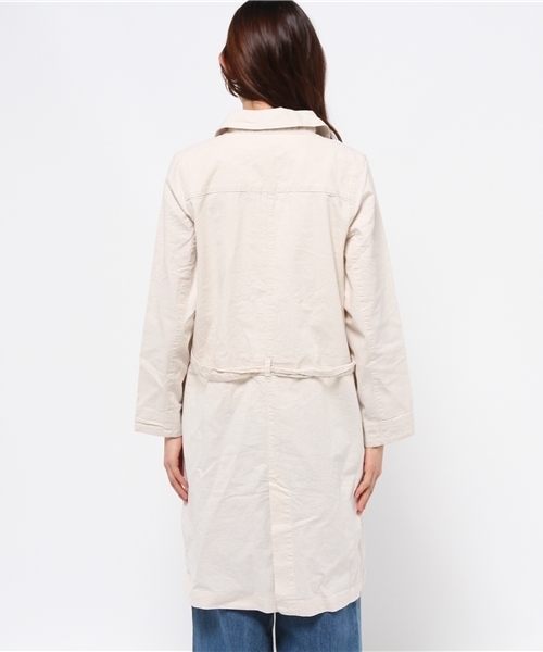 LBC（エルビーシー）の「コットンリネンテーラーコート           （その他アウター・レディース・スカイブルー/オフホワイト・MEDIUM）」の6枚目の写真