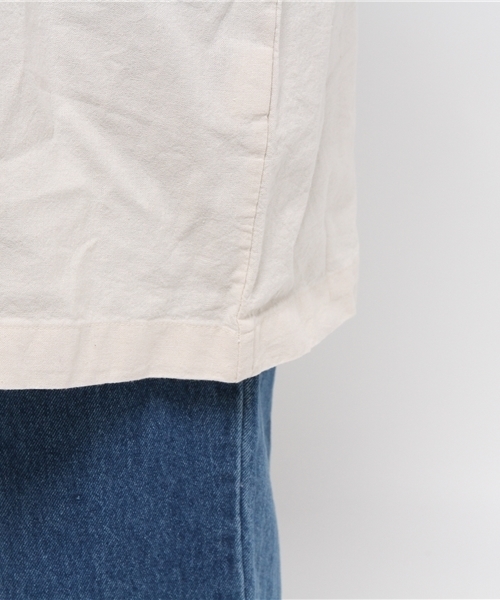 LBC（エルビーシー）の「コットンリネンテーラーコート           （その他アウター・レディース・スカイブルー/オフホワイト・MEDIUM）」の10枚目の写真