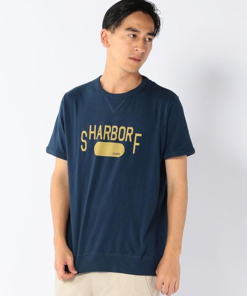 coen（コーエン）の「ガゼットスラブカレッジプリントTシャツＣ（Tシャツ/カットソー・メンズ・ネイビー/ブラック/ホワイト・MEDIUM/LARGE/X-LARGE/SMALL）」の3枚目の写真