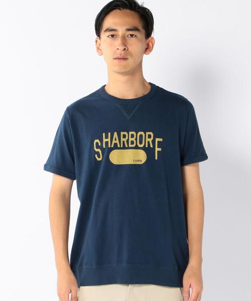 coen（コーエン）の「ガゼットスラブカレッジプリントTシャツＣ（Tシャツ/カットソー・メンズ・ネイビー/ブラック/ホワイト・MEDIUM/LARGE/X-LARGE/SMALL）」の5枚目の写真