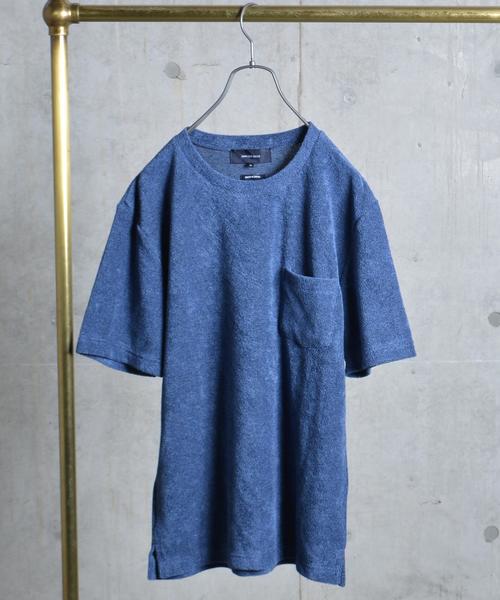 SHIPS JET BLUE(シップスジェットブルー)の「SHIPS JET BLUE: イズミール パイルTee■(Tシャツ/カットソー・メンズ・ホワイト/ブルー/イエロー/ブラウン・SMALL/LARGE/MEDIUM)」の1枚目の写真