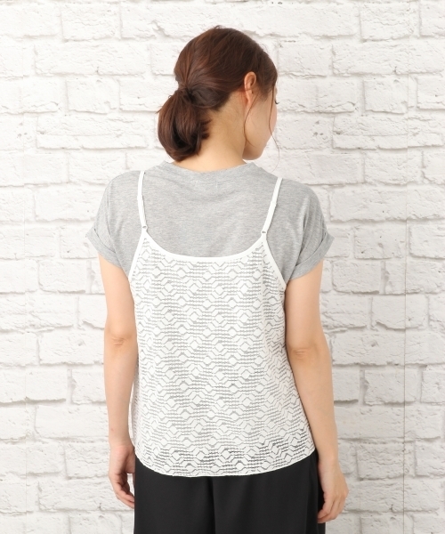 LEPSIM（レプシィム）の「Vネックキャミソール　727049（キャミソール・レディース・アイボリー/ブラック/オフホワイト・FREE）」の8枚目の写真