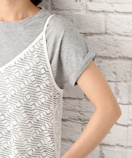 LEPSIM（レプシィム）の「Vネックキャミソール　727049（キャミソール・レディース・アイボリー/ブラック/オフホワイト・FREE）」の10枚目の写真