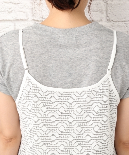 LEPSIM（レプシィム）の「Vネックキャミソール　727049（キャミソール・レディース・アイボリー/ブラック/オフホワイト・FREE）」の12枚目の写真