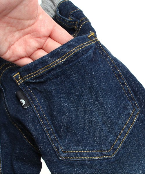 BREEZE(ブリーズ)の「ウエストリブストレートデニム(デニムパンツ・キッズ・ストライプ/ブルー/ネイビー・90/95/80/130/110/140/100/120)」の16枚目の写真