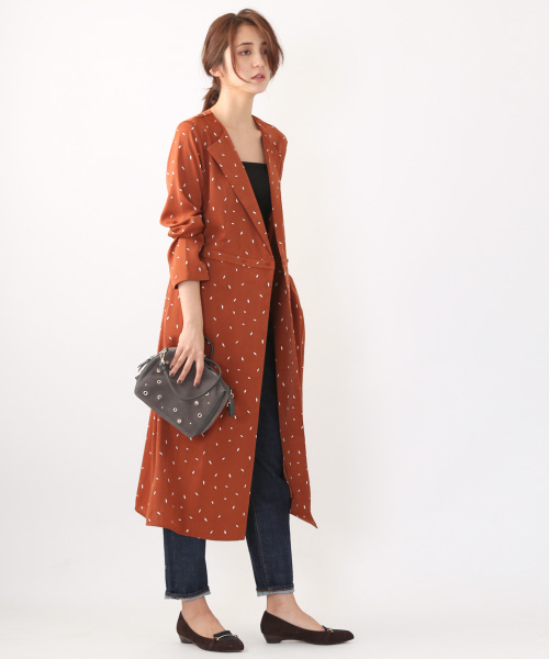 MYSELF ABAHOUSE（マイセルフアバハウス）の「リーフプリントガウンワンピース（ワンピース・レディース・ブラウン/ブラック・FREE）」の11枚目の写真