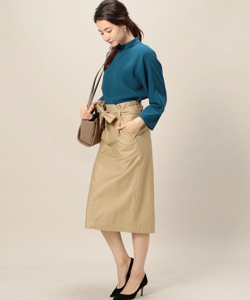 BEAUTY&YOUTH UNITED ARROWS(ビューティーアンドユースユナイテッドアローズ)の「BY モールスキンベルトタイトスカート 2◆(スカート・レディース・ベージュ/オリーブ/ネイビー・MEDIUM/SMALL)」の7枚目の写真