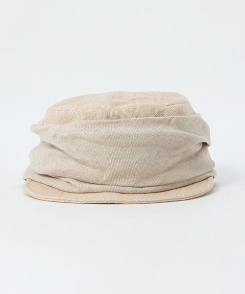 LBC（エルビーシー）の「異素材MIXワークキャップ（キャスケット・レディース・ベージュ/ブラック・ONE SIZE）」の3枚目の写真