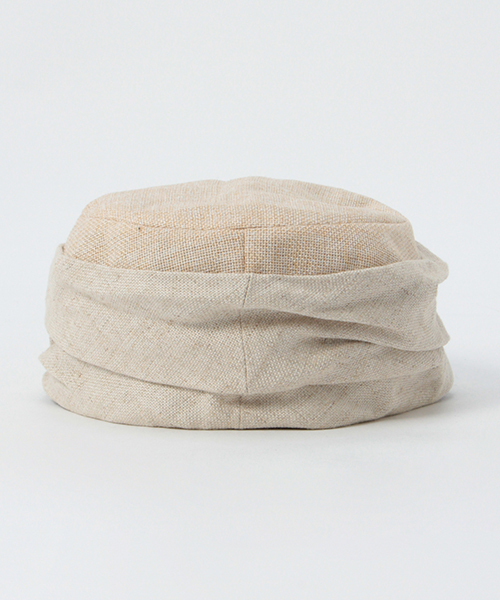 LBC（エルビーシー）の「異素材MIXワークキャップ（キャスケット・レディース・ベージュ/ブラック・ONE SIZE）」の5枚目の写真