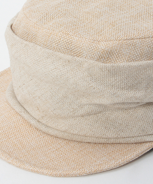 LBC（エルビーシー）の「異素材MIXワークキャップ（キャスケット・レディース・ベージュ/ブラック・ONE SIZE）」の6枚目の写真