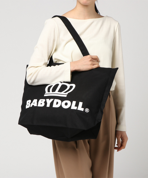 BABYDOLL(ベビードール)の「通販限定★大容量!マザーズバッグにも使える♪王冠ロゴトートバッグ/Lサイズ7312(トートバッグ)」|その他4