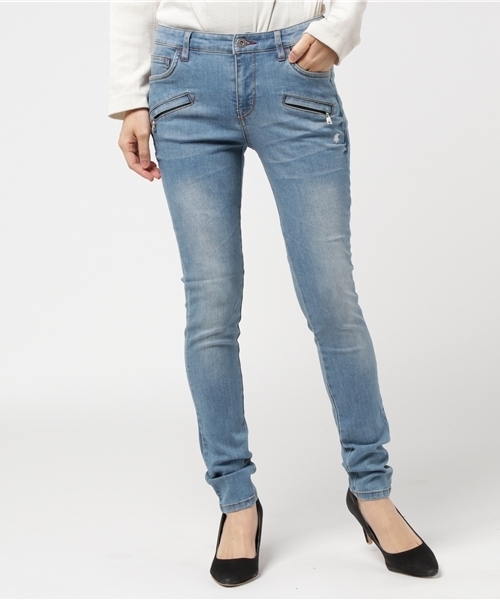 LOVELESS(ラブレス)の「【LOVELESS】WOMENS ライダースキニ―パンツ(デニムパンツ・レディース・ブルー・36/34)」の1枚目の写真