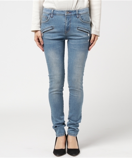 LOVELESS(ラブレス)の「【LOVELESS】WOMENS ライダースキニ―パンツ(デニムパンツ・レディース・ブルー・36/34)」の2枚目の写真