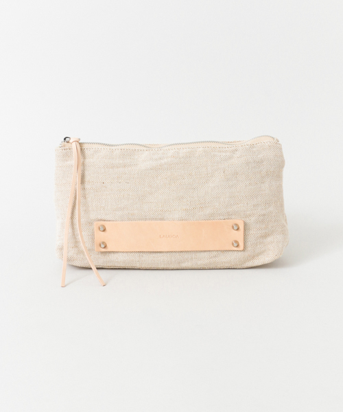 UR SELECT（ユーアールセレクト）の「UR SELECT Som（クラッチバッグ・レディース・ライトブルー/ナチュラル/ストライプ・FREE）」の16枚目の写真