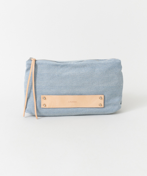 UR SELECT（ユーアールセレクト）の「UR SELECT Som（クラッチバッグ・レディース・ライトブルー/ナチュラル/ストライプ・FREE）」の17枚目の写真