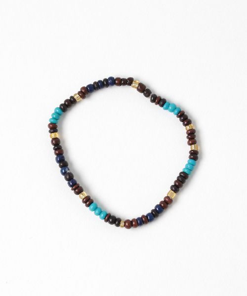 チャイハネ（チャイハネ）の「【チャイハネ】カラフルビーズブレスレット3本セット（ブレスレット・レディース・ブルー/ナチュラル/カラフル・FREE）」の5枚目の写真